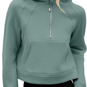 Women's Teal Hoodie lulu dupe